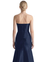 Strapless Ruched Bodice Prom Dress 