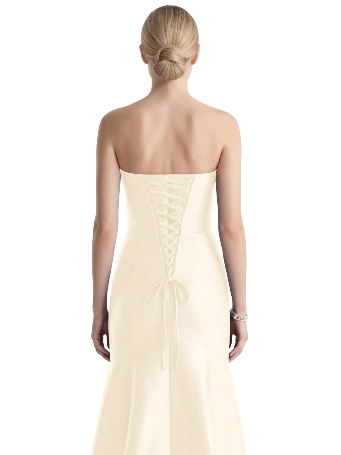 Strapless Ruched Bodice Prom Dress 