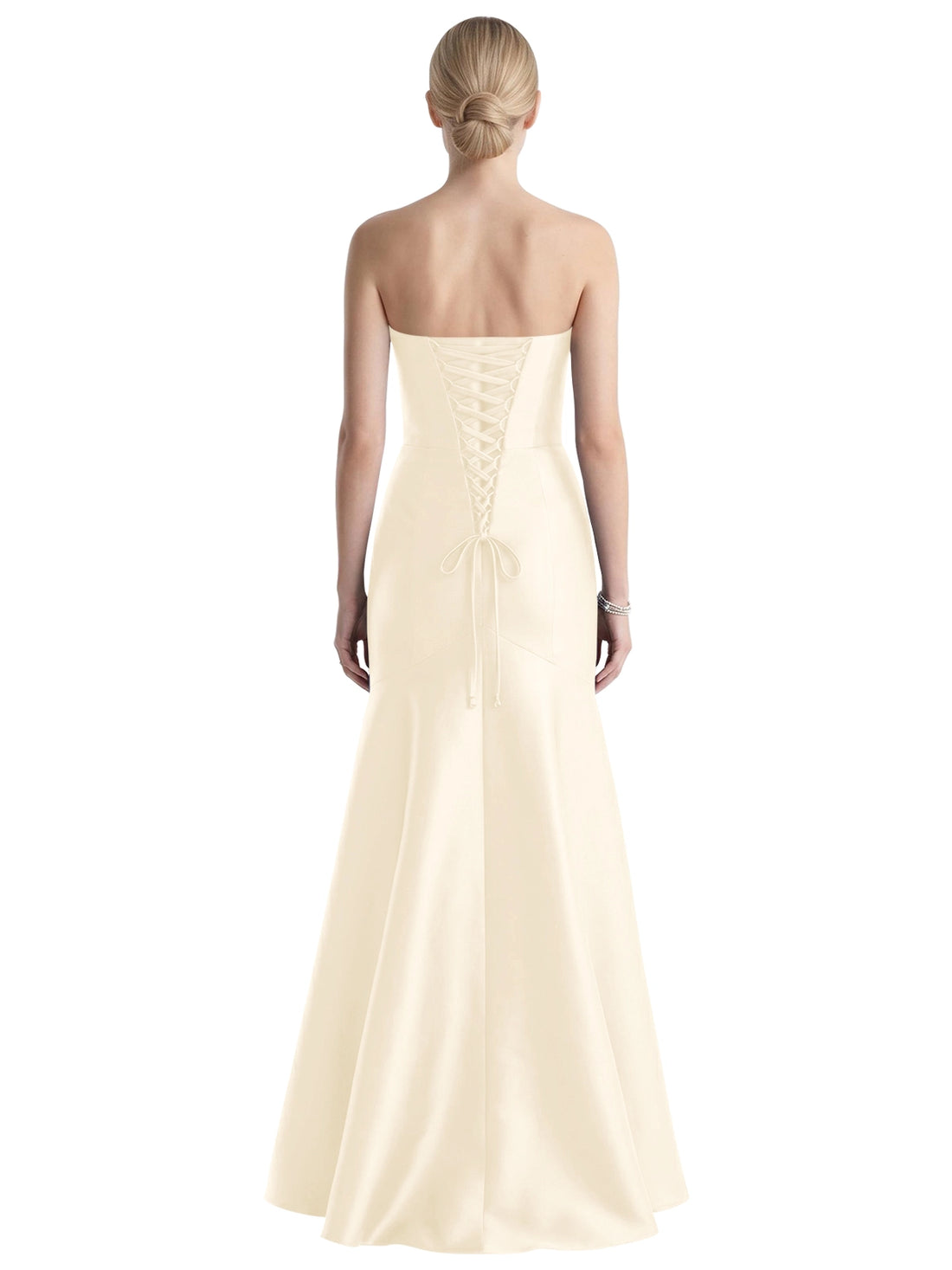 Strapless Ruched Bodice Prom Dress 