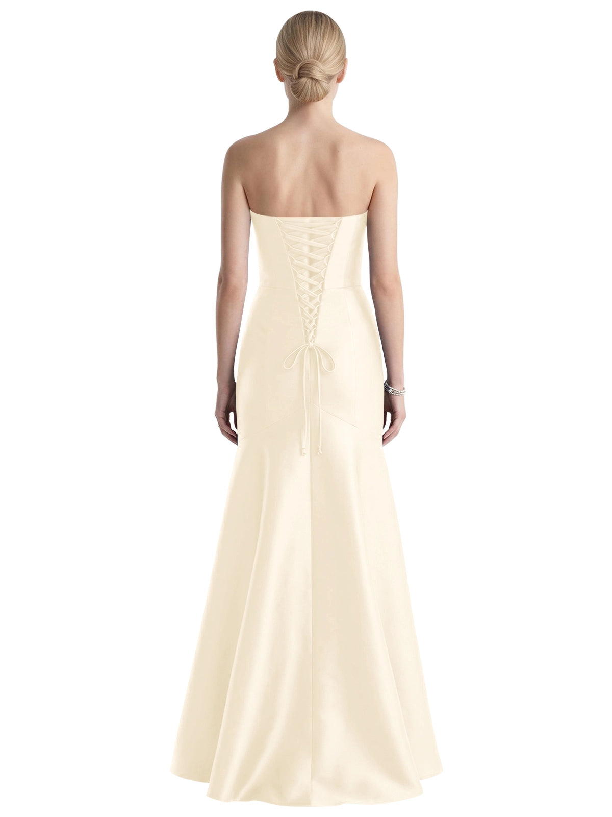 Strapless Ruched Bodice Prom Dress 