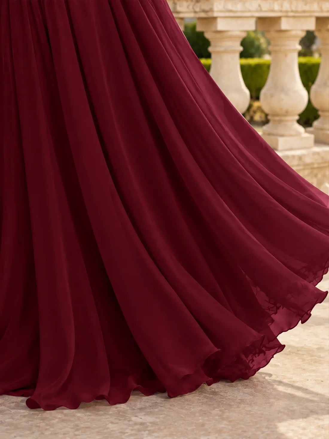 Chiffon Mother of the Bride Dress with Long Sleeves-Plus Size