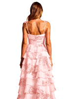 Floral Pattern High-low Dress 