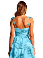 Floral Pattern High-low Dress 