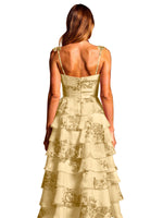 Floral Pattern High-low Dress 