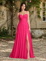 A-Line Bridesmaid Dress with Spaghetti Straps