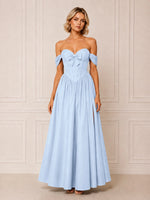 A-line Bridesmaid Dress with Bow Detail 