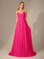 Chiffon Bridesmaid Dress with Ruched Design 