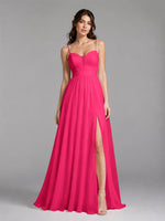 A-Line Bridesmaid Dress with Spaghetti Straps