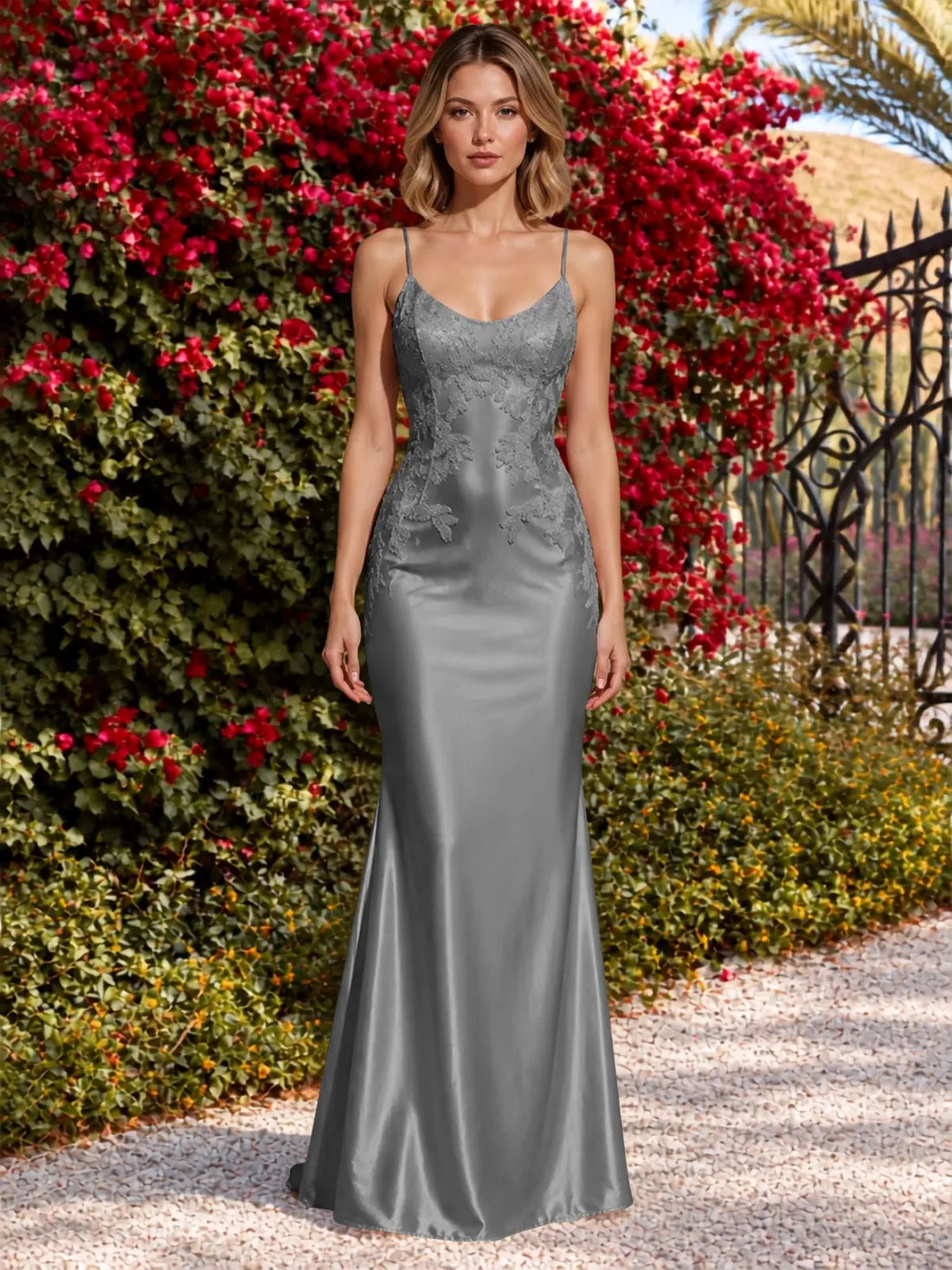 Mermaid Prom Dress with Sequin Appliques 