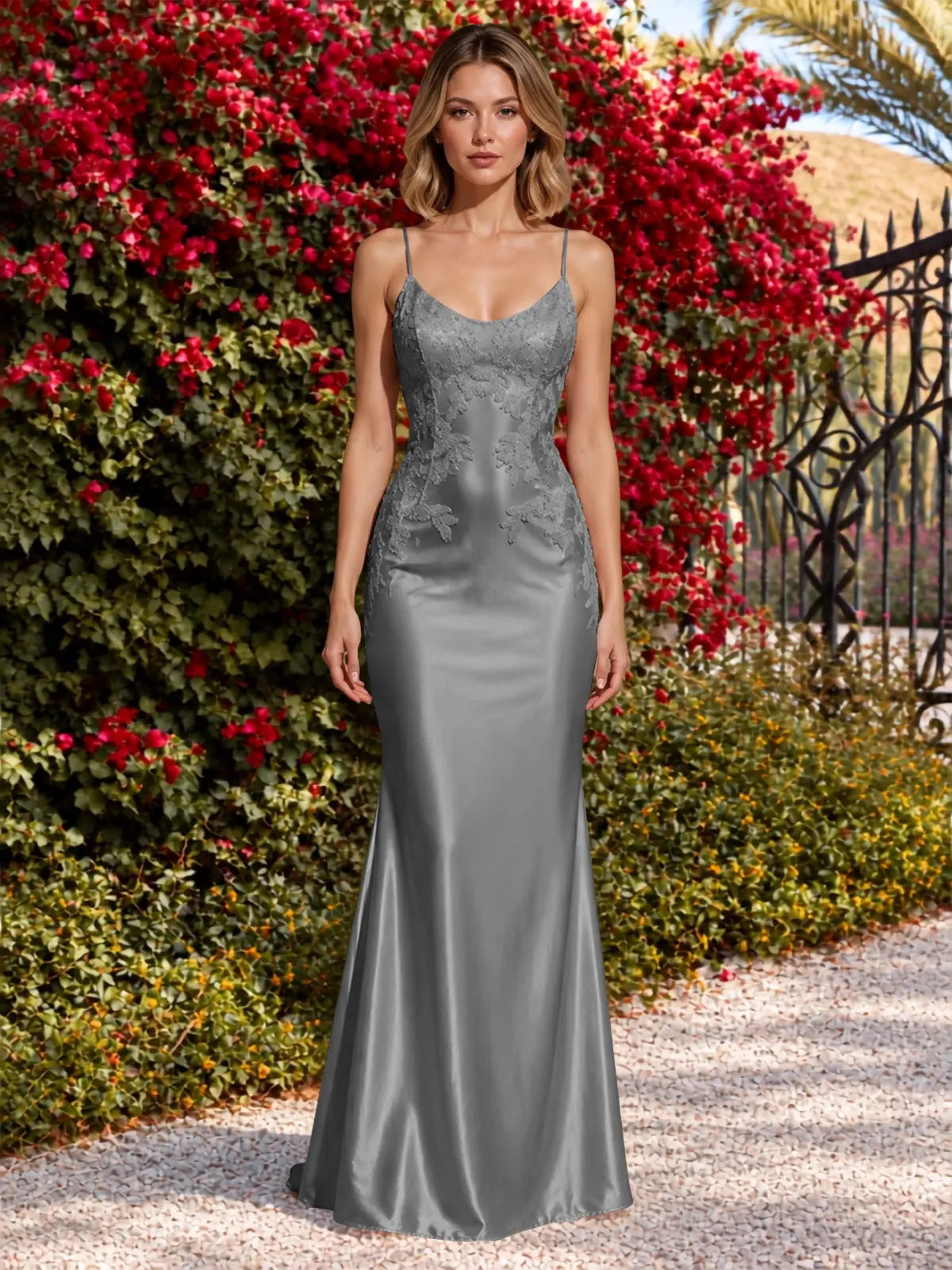Mermaid Prom Dress with Sequin Appliques 