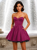 A-line Homecoming Dress with Hidden Pockets 