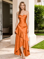 Strapless Prom Dress with Tiered Ruffles 
