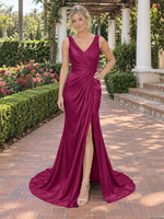 Slit Sheath Prom Dress 