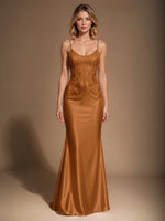 Mermaid Prom Dress with Sequin Appliques 