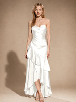 Strapless Prom Dress with Tiered Ruffles 