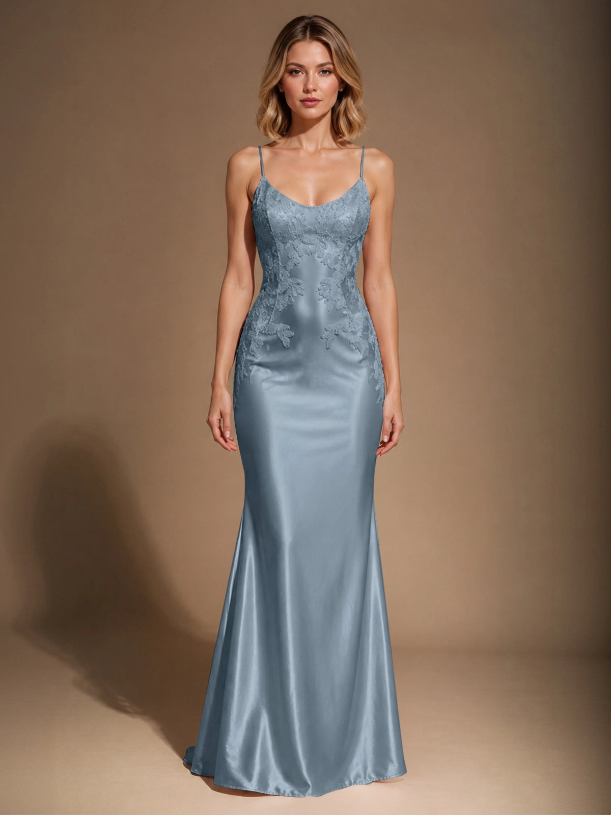 Mermaid Prom Dress with Sequin Appliques 
