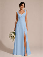 Sweetheart Neckline Bridesmaid Dress with Wide Straps