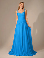 Chiffon Bridesmaid Dress with Ruched Design 