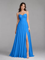 A-Line Bridesmaid Dress with Spaghetti Straps
