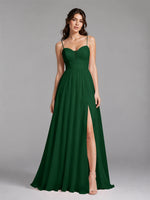 A-Line Bridesmaid Dress with Spaghetti Straps