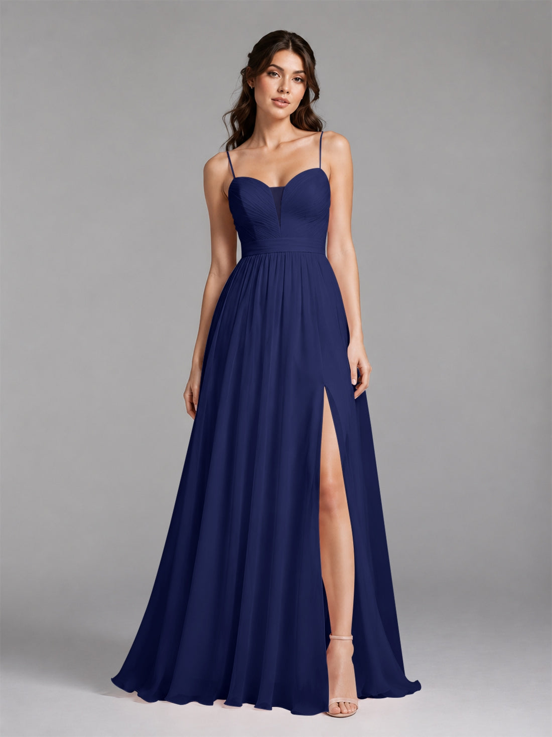 A-Line Bridesmaid Dress with Spaghetti Straps