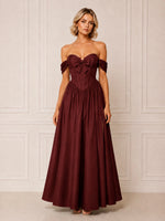 A-line Bridesmaid Dress with Bow Detail 