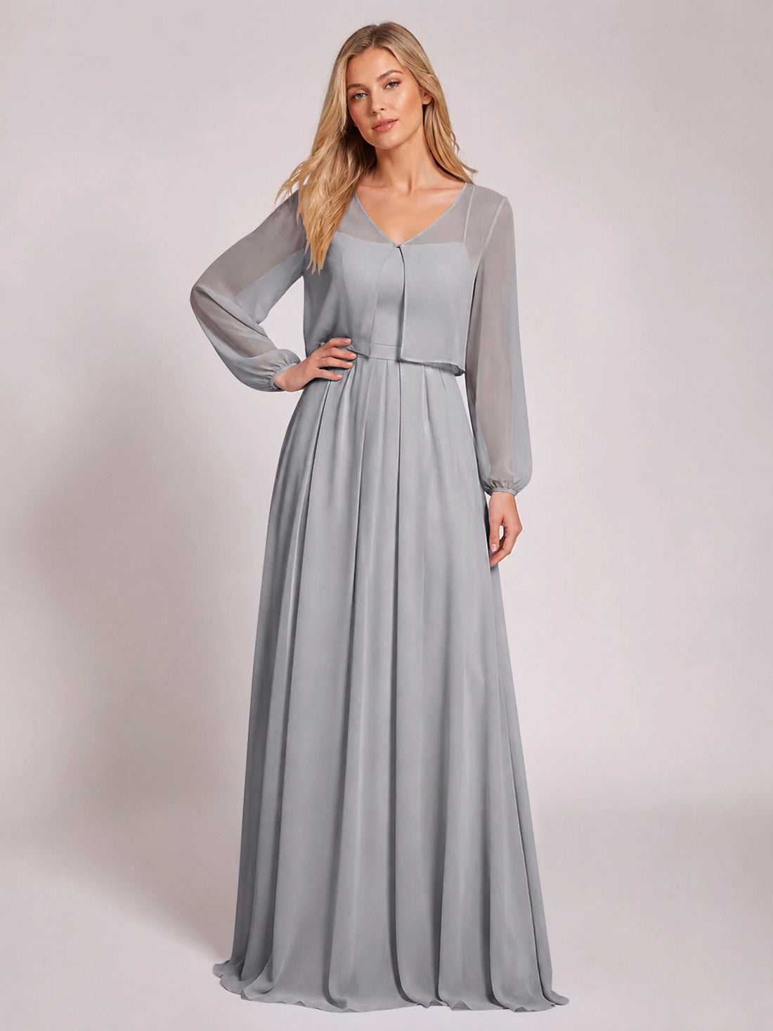 Two-Piece Square Neckline Bridesmaid Dress with Jacket