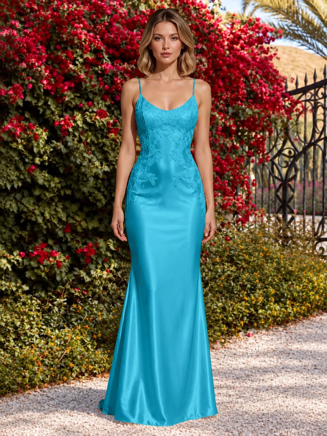 Mermaid Prom Dress with Sequin Appliques 