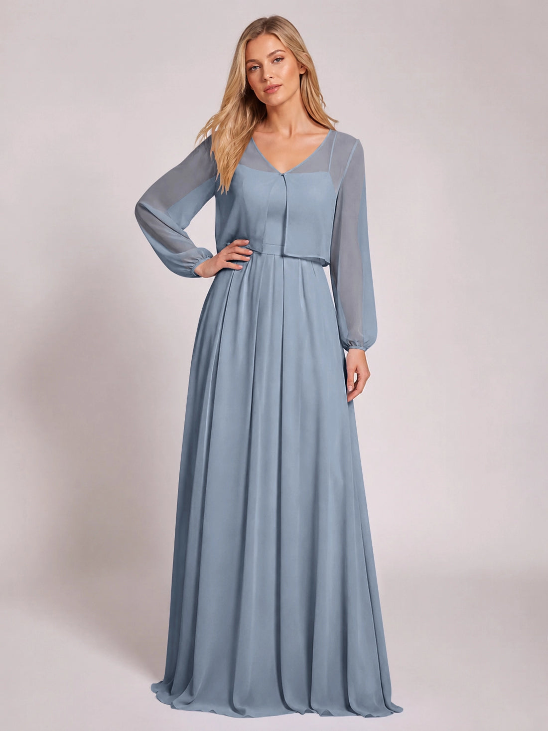Two-Piece Square Neckline Bridesmaid Dress with Jacket