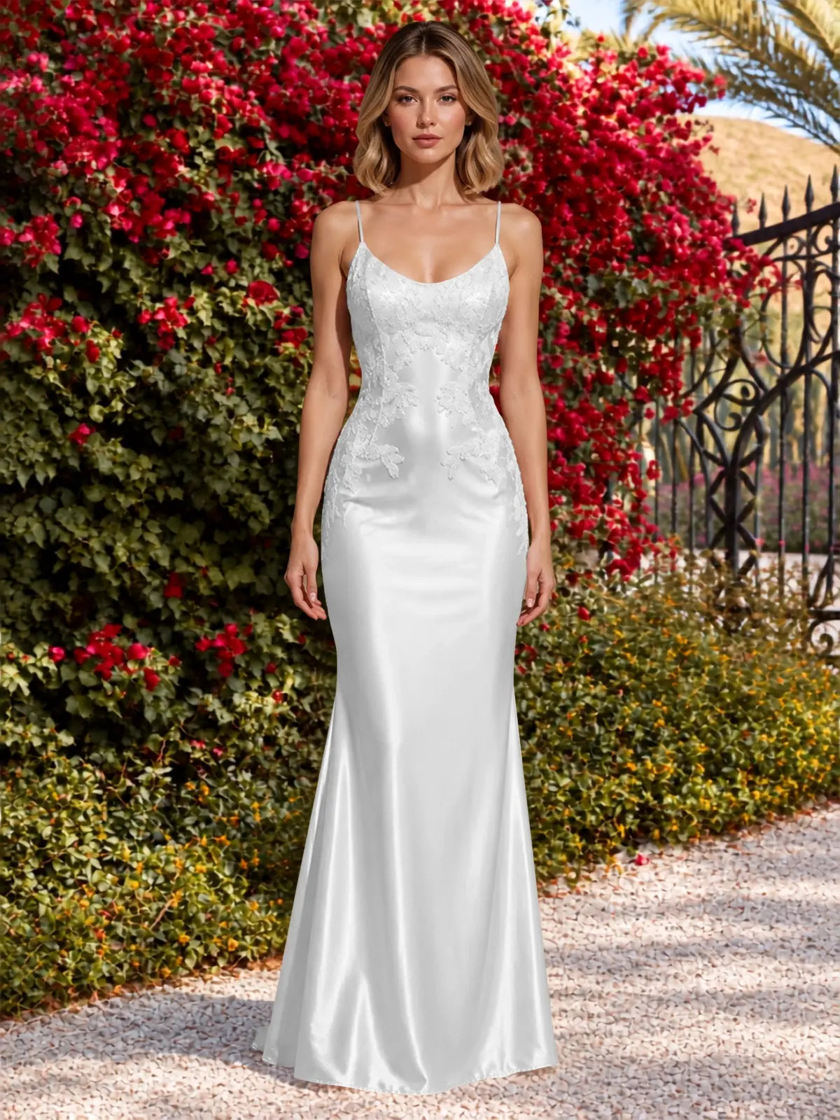 Mermaid Prom Dress with Sequin Appliques 