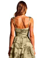 Floral Pattern High-low Dress 