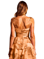 Floral Pattern High-low Dress 