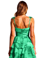 Floral Pattern High-low Dress 