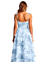 Floral Pattern High-low Dress 