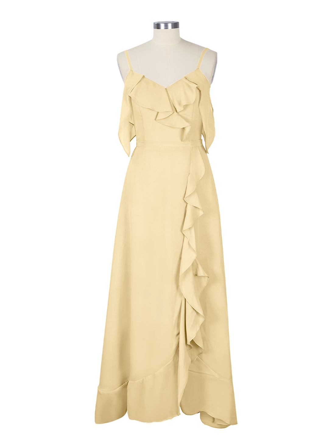 Flowy Spaghetti Bridesmaid Dress 