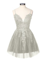 Applique Soft Tulle Mini Dress 