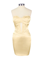 Sweetheart Corset Cutout Mini Dress 
