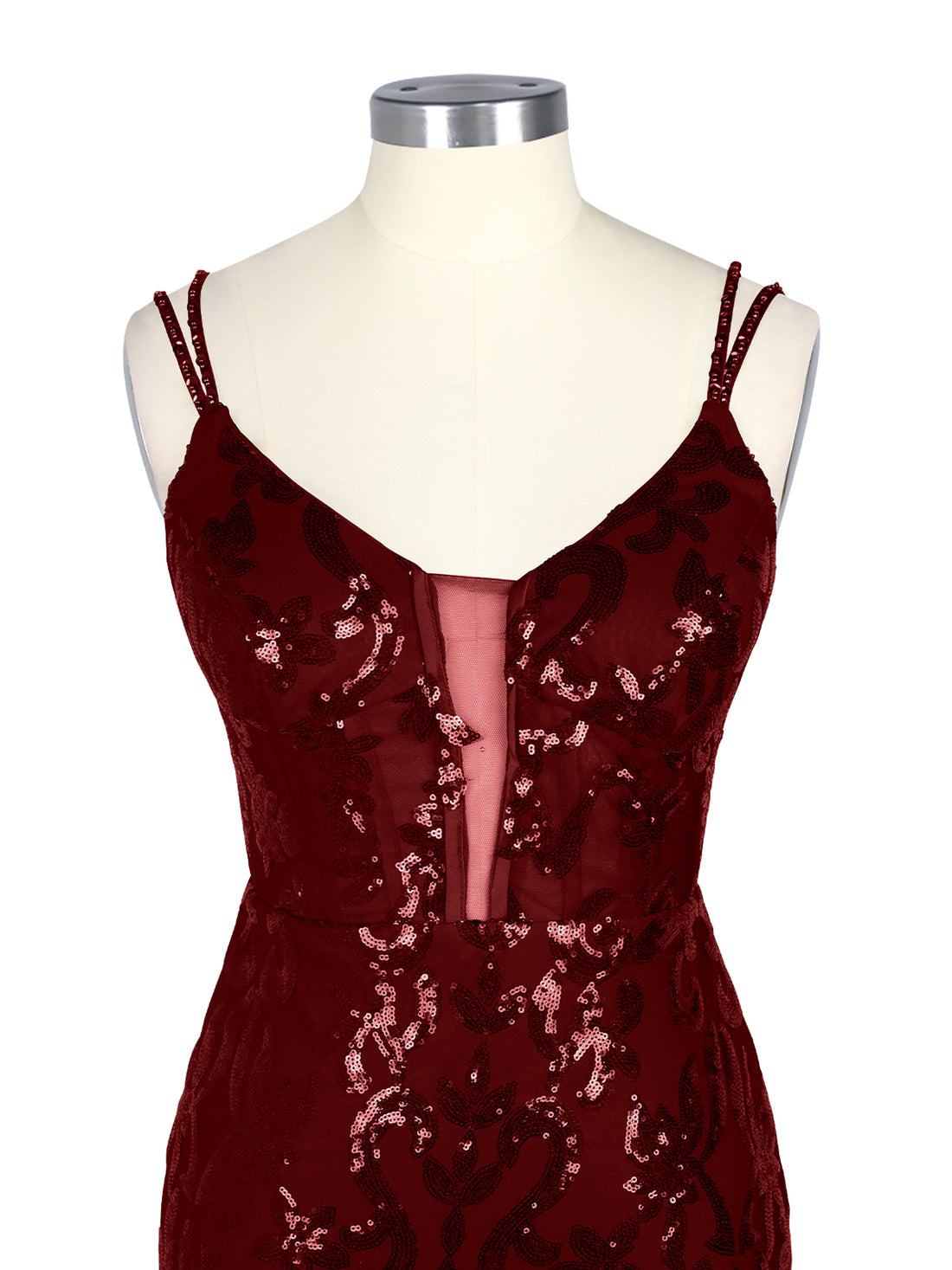Double Spaghetti Bodycon Mini Dress 