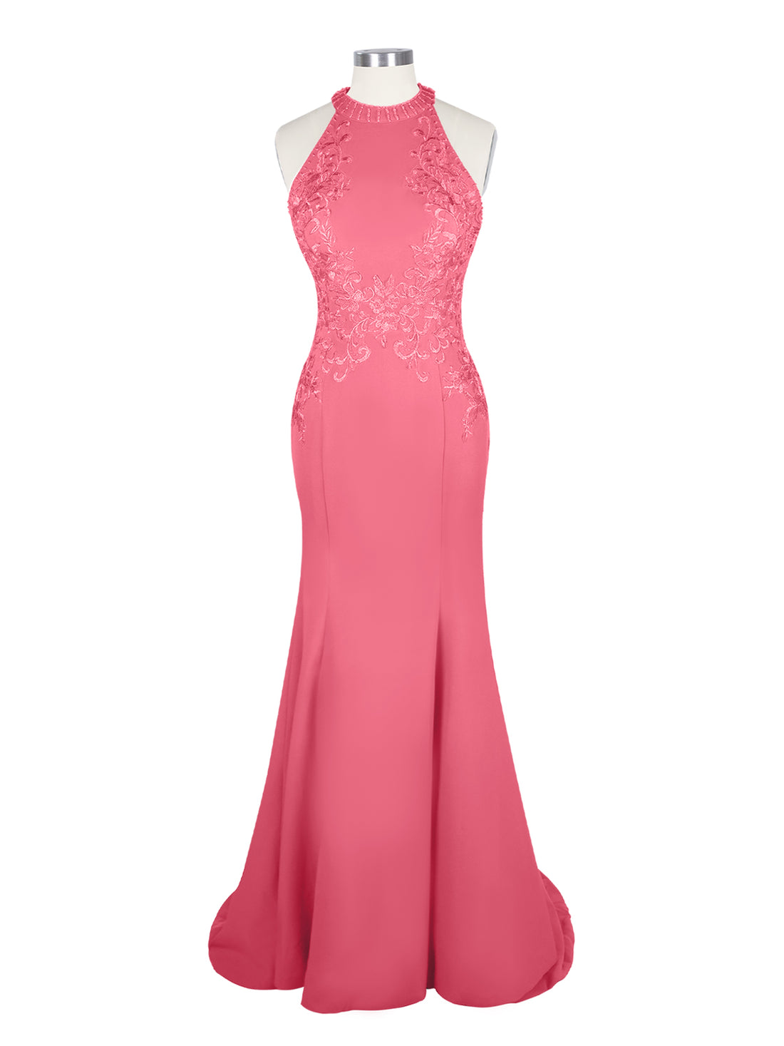 Halter Neckline Trumpet Dress 