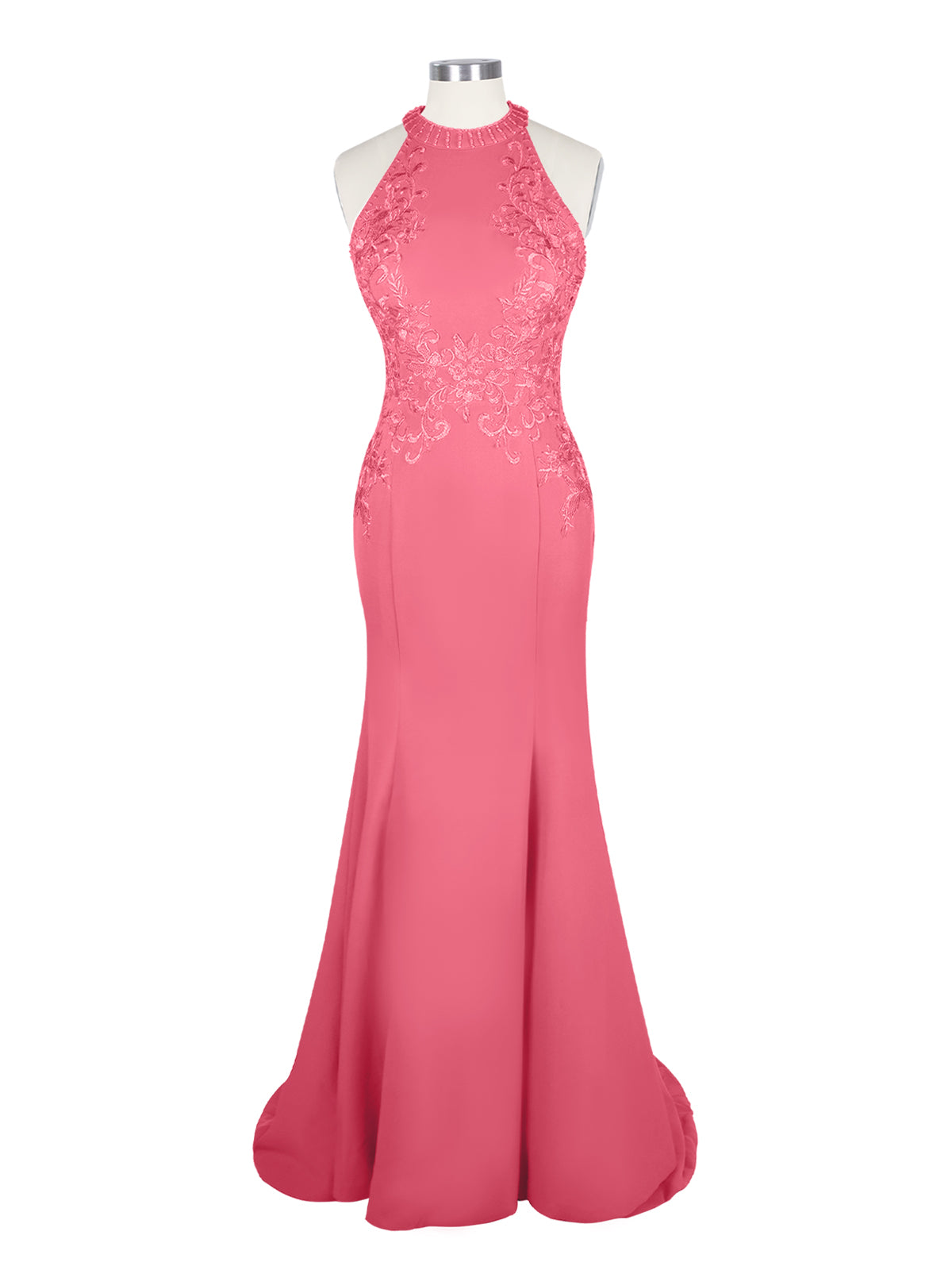 Halter Neckline Trumpet Dress 