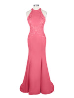 Halter Neckline Trumpet Dress 