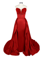 Strapless Sequin Prom Dress 