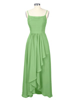 Spaghetti Asymmetrical Bridesmaid Dress 