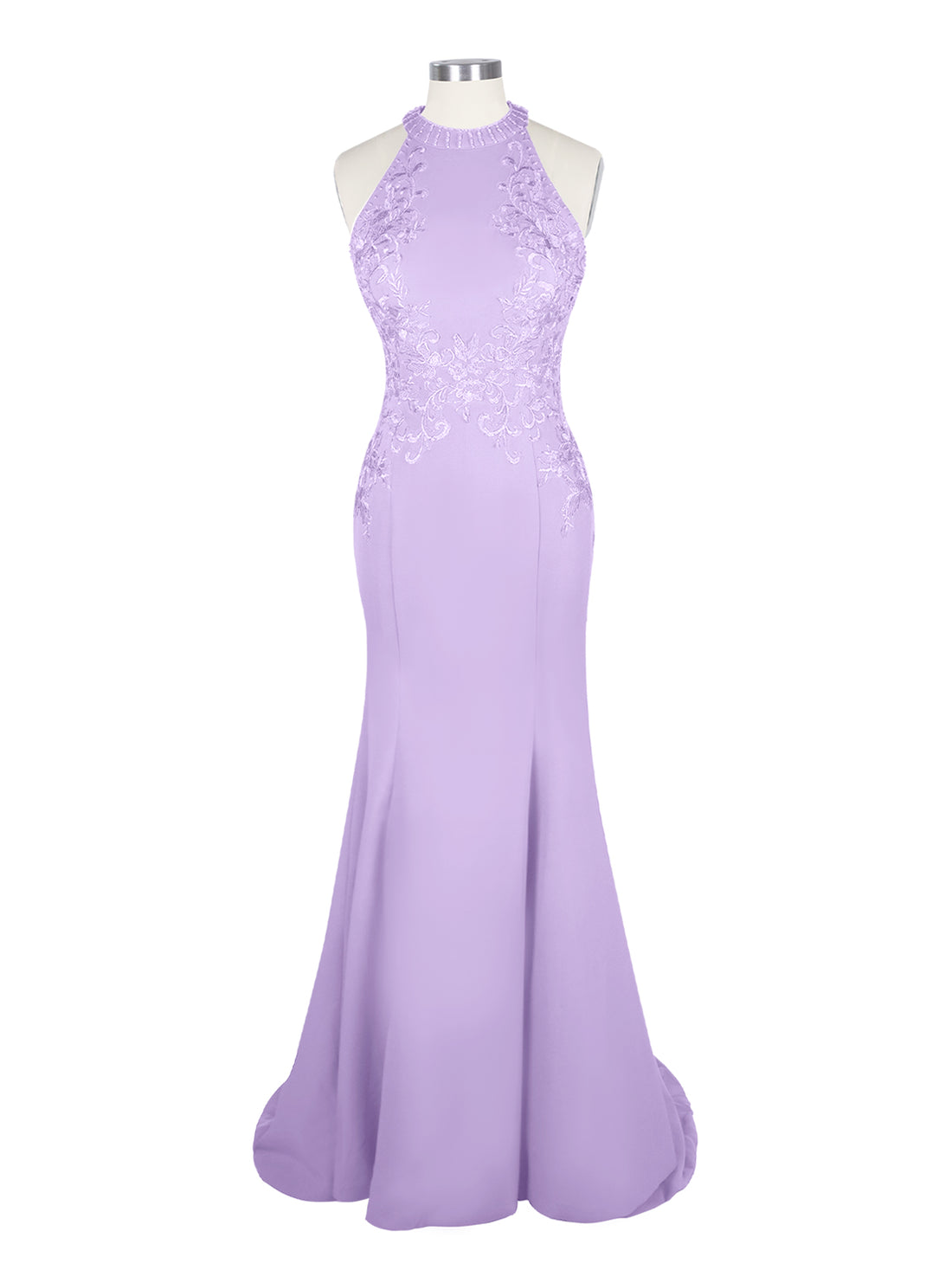 Halter Neckline Trumpet Dress 