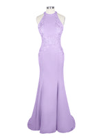 Halter Neckline Trumpet Dress 