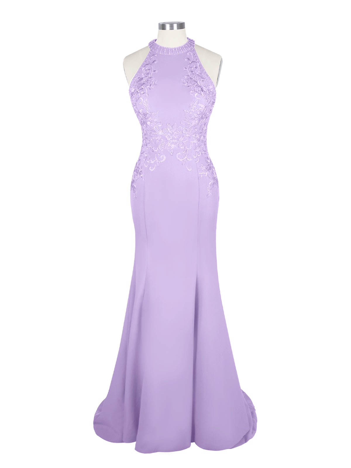 Halter Neckline Trumpet Dress 