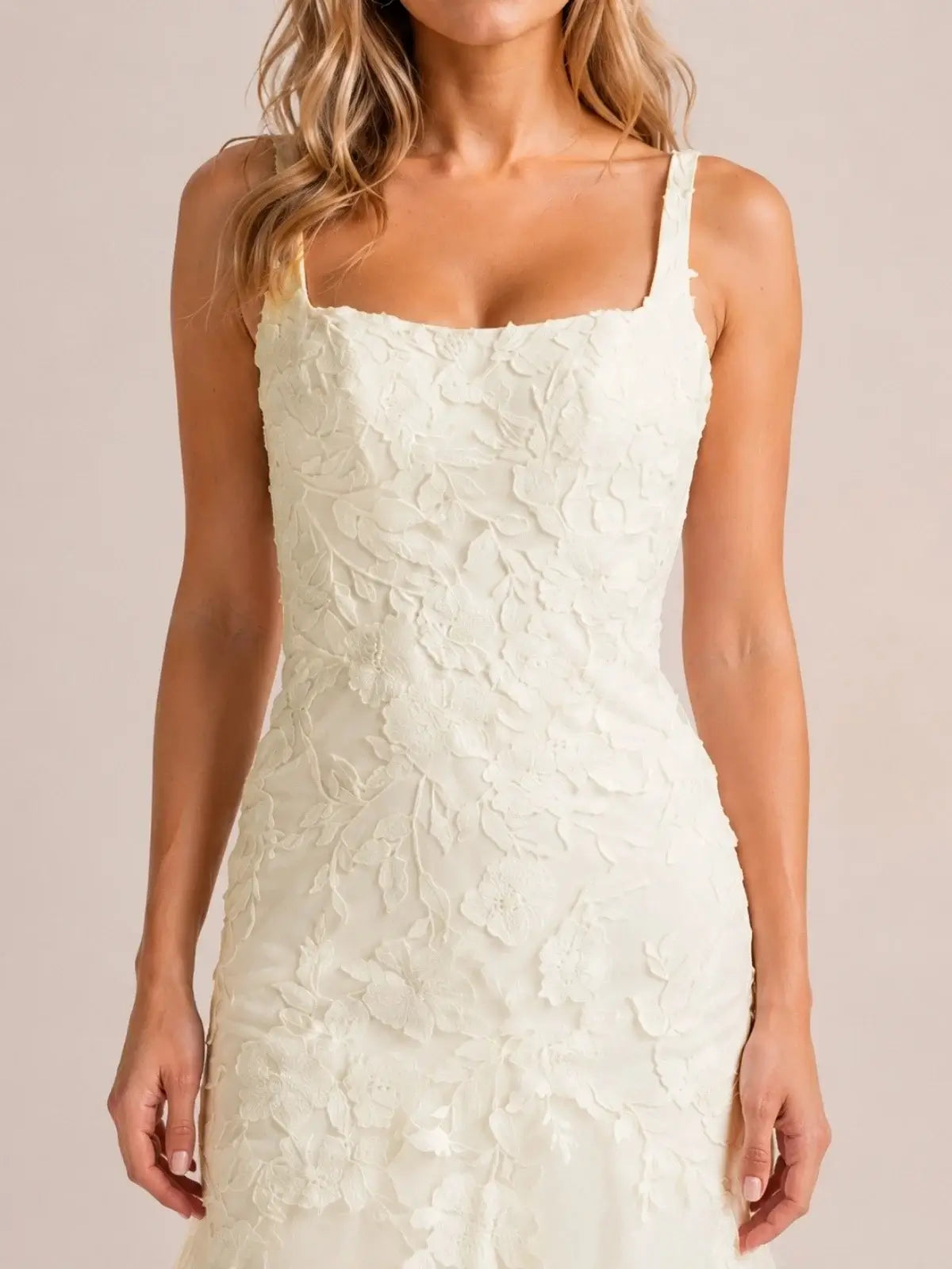 Trumpet Wedding Dress with Corset Back Bodice