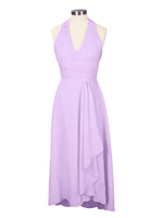 Ruched Halter Bridesmaid Dress 