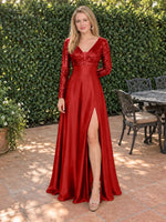 Long Sleeveless Sequin Prom Dress 
