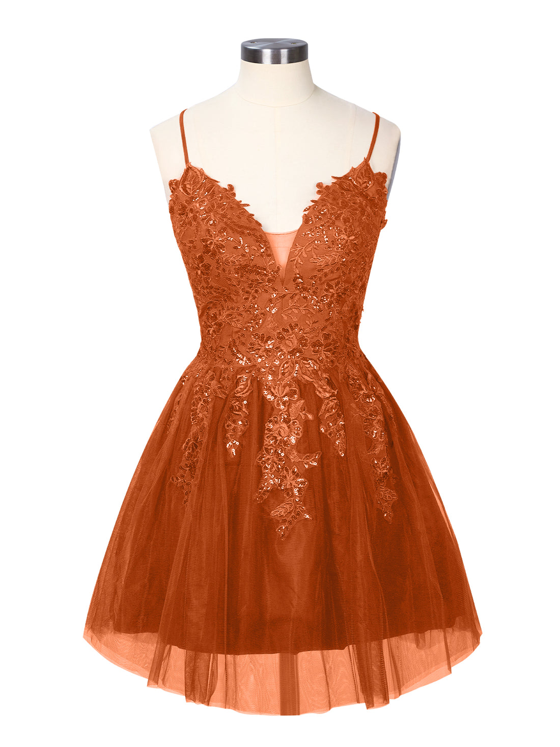 Applique Soft Tulle Mini Dress 